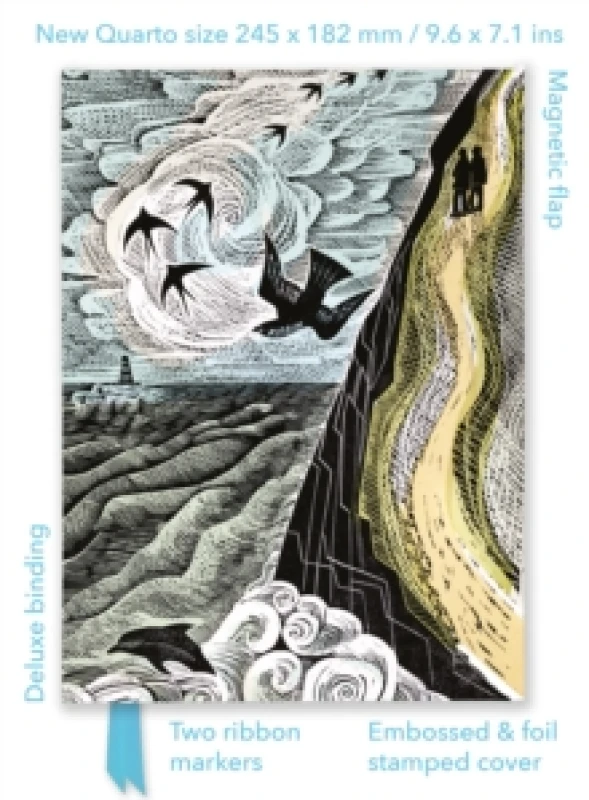 Image of Angela Harding: Cornish Path (Foiled Quarto Journal) Notebook / blank book