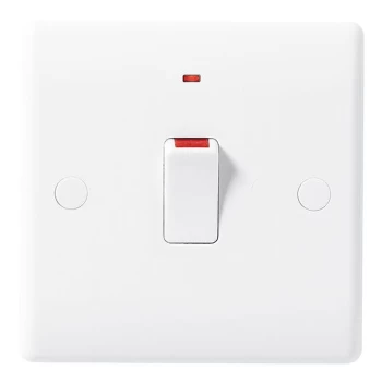 Image of BG Nexus White Double Pole Switch With Indicator 20A - 831