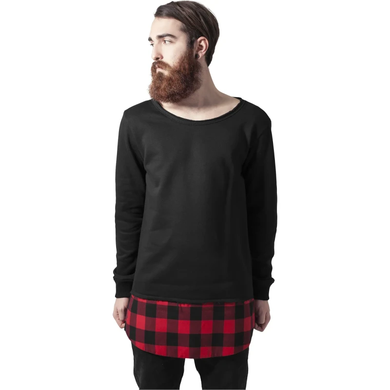 Image of Urban Classics T-Shirt Urban Classic long flanell bottom Noir Male XL