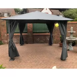 image of Glendale Highfield Gazebo 3 x 3m - Grey