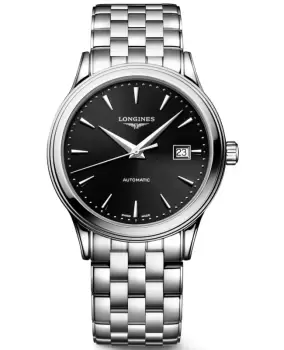 Longines Flagship Automatic Black Dial Steel Mens Watch L4.984.4.59.6 L4.984.4.59.6