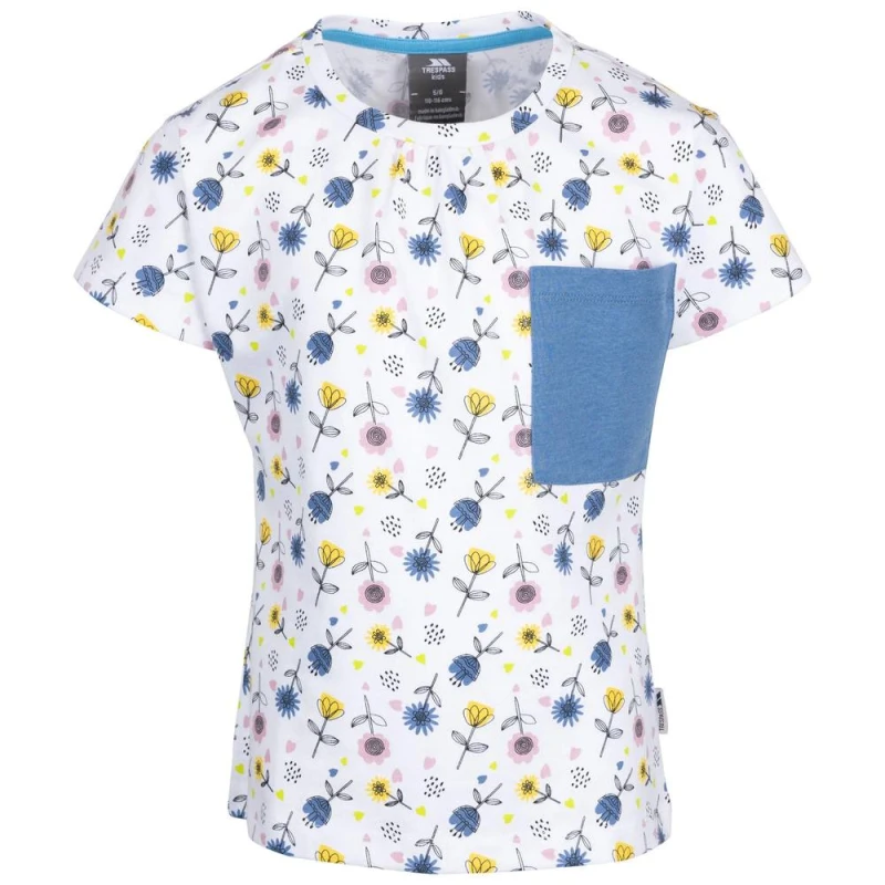 Image of Trespass Pleasantly Floral T-Shirt Off White female