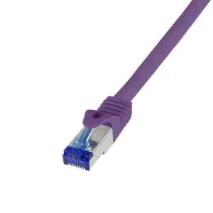 LogiLink C6A089S networking cable Violet 7.5 m Cat6a S/FTP (S-STP)