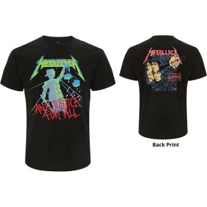Image of Metallica - And Justice For All Mens Large T-Shirt - Black