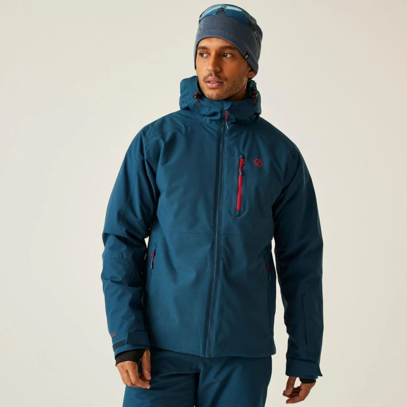 Image of Dare 2b Dare 2b Men Eagle Waterproof Breathable Insulated Skiing Jacket in Dark Blue Size: Small Dark Blue S Male 5063516184911