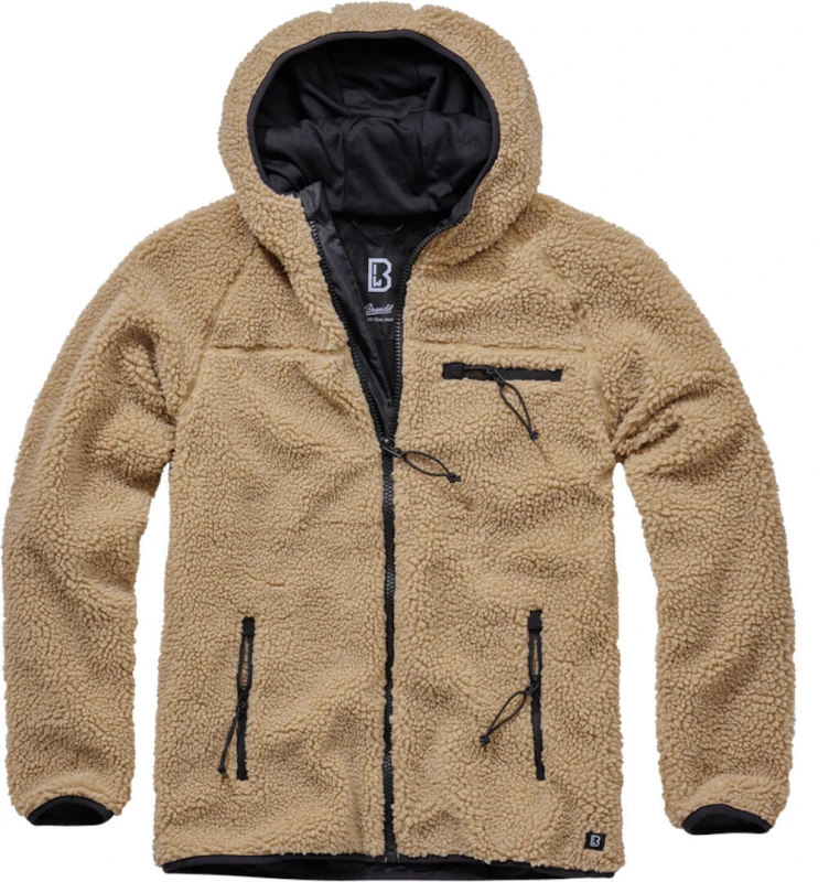 Image of Brandit Teddyfleece Worker Jacket, beige, Size 7XL for Men