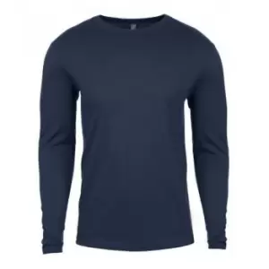 Image of Next Level Mens Long-Sleeved T-Shirt (L) (Indigo Blue)