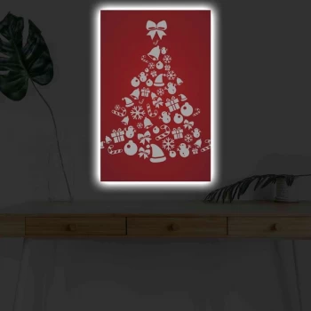 Image of 4570KARDACT - 003 Multicolor Decorative LED Lighted Canvas Painting