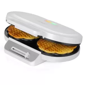 Waffle Maker White 1200W Heart Waffles