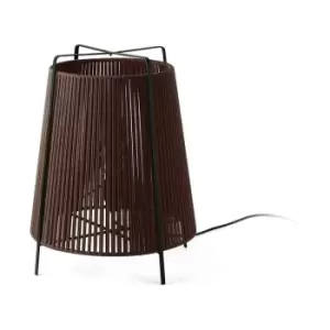 Image of Faro Akane Brown Tripod Floor Lamp IP44