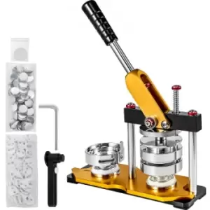 Image of VEVOR 75mm Button Maker 3 Button and Badge Maker Machine Button Maker Press Rotate Badge Button Maker with 100 Adjust Circle Cutter(100pcs)