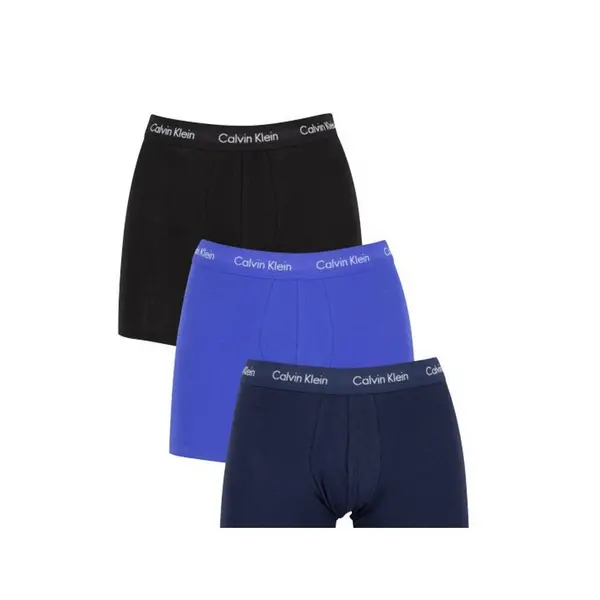 image of (M) CALVIN KLEIN Mens Boxer Brief Trunks Stretch Cotton 3 Pack CK Underwear