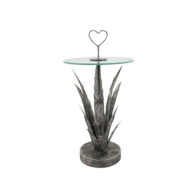 Image of Leaf Design Table - Metal - L40 x W40 x H79cm MinsterStylishLivingLtd1824