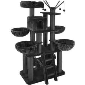 image of Tectake Cat Tree Scratching Post Gismo - Black