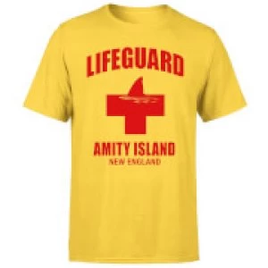 Image of Jaws Amity Island Lifeguard T-Shirt - L - Yellow
