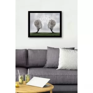 Image of SC0985 Multicolor Decorative Framed MDF Painting