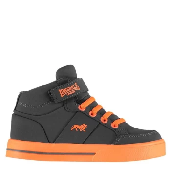 Image of Lonsdale Canons Childrens Hi Top Trainers - Grey