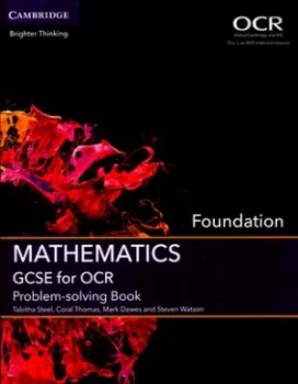 Image of Mathematics Gcse for Ocr. Foundation Problem-Solving Book by Tabitha Steel Paperback