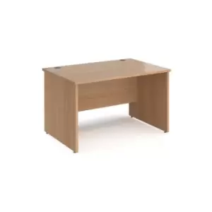 image of Office Desk Rectangular Desk 1200mm Panel End Leg Beech Tops 800mm Depth Maestro 25