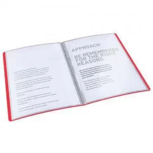 image of Rexel Choices Translucent Display Book, A4, 20 Pockets, 40 Sheet