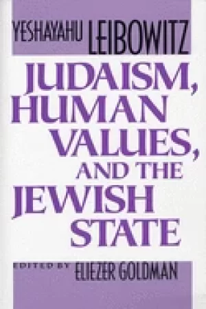 Image of judaism human values and the jewish state