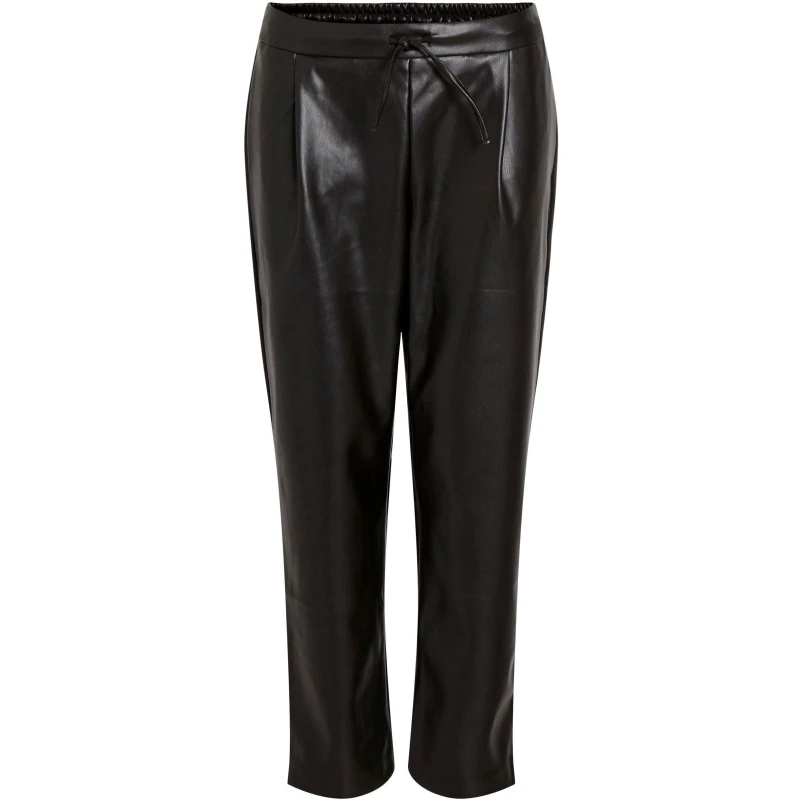 Image of Vila Nille Coated 7/8 Pants - Black 6