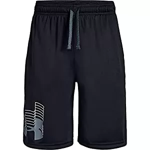 Image of Urban Armor Gear Boys Prototype Logo Shorts - Black/Grey, Size 5-6 Years