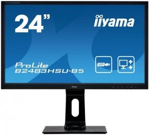 image of iiyama ProLite 24" B2483HSU-B5 Full HD LED Monitor