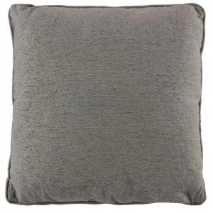 image of Linens and Lace Chenille Cushion - Grey