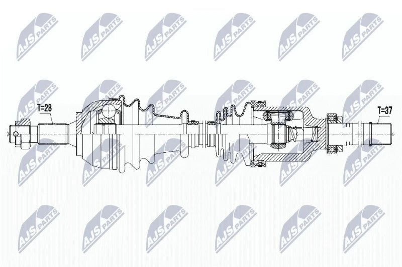 Image of NTY Drive shaft NTY NPW-PE-035