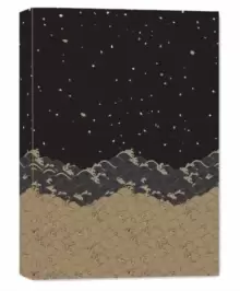 Image of Golden Waves Dotted Hardcover Journal : Blank Notebook with Ribbon Bookmark