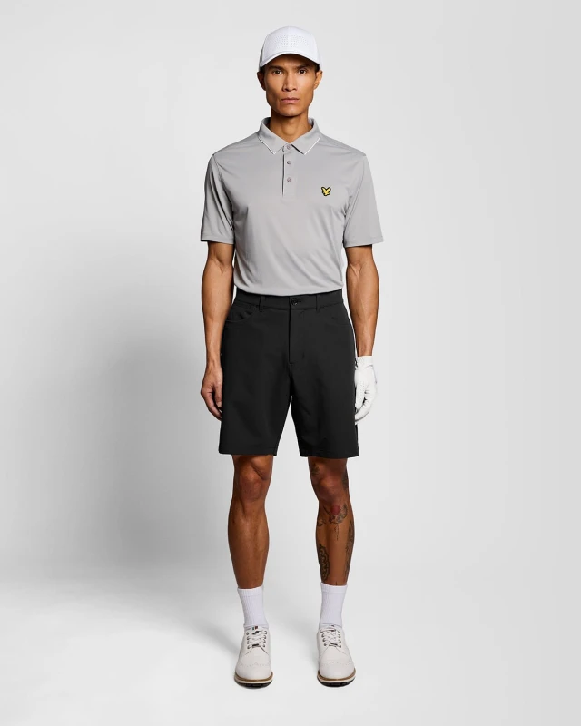 Image of Lyle & Scott Mens Golf 5-Pocket Shorts in Black