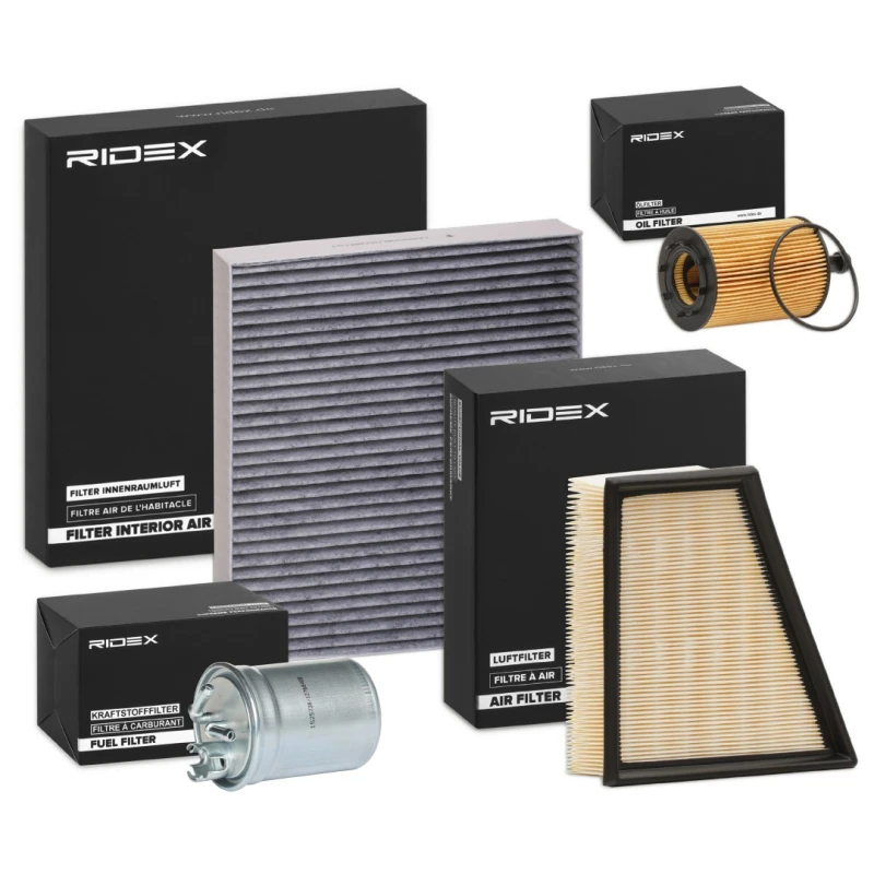 Image of RIDEX 4055F25012 Filter Set with air filter Filter Set (4055)