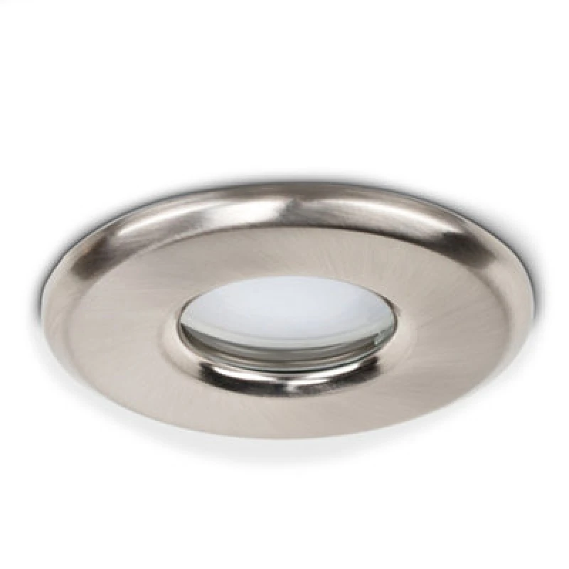 Image of ValueLights Downlight IP65 Ceiling Light Fitting 4 Pack With Cool White Bulb Silver
