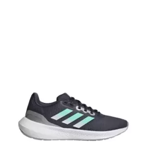 Image of adidas Runfalcon 3 Shoes Womens - Shadow Navy / Pulse Mint / Sil