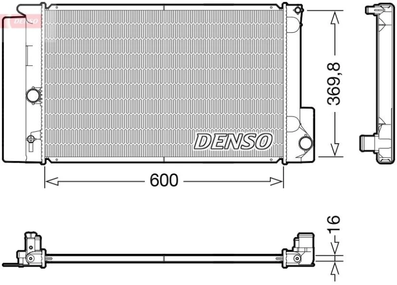 Image of DENSO Engine radiator DENSO DRM50126