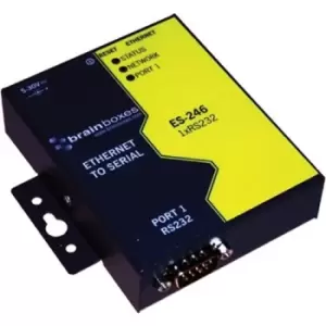 Image of Brainboxes Es-246 Server, Enet-Serial, 1 Port, Rs232