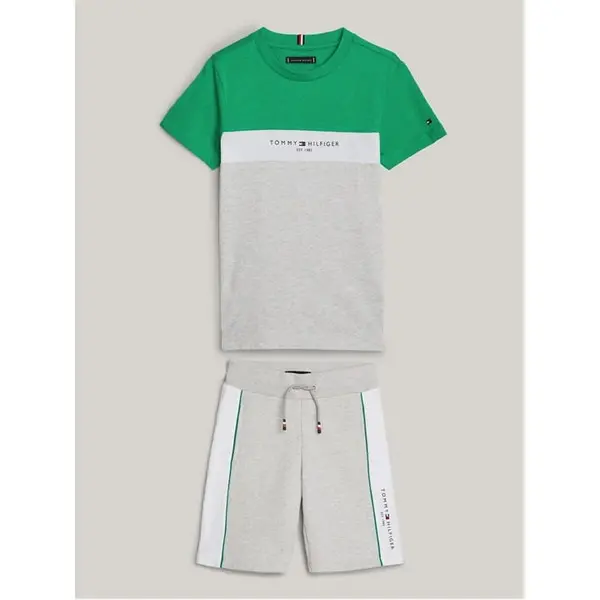 Image of Tommy Hilfiger Colour Block Set Juniors Clothing Sets 4Y Green 51044915135