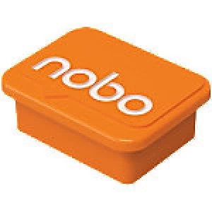 image of Nobo Magnets Orange 2.2 x 1.8cm 4 Pieces