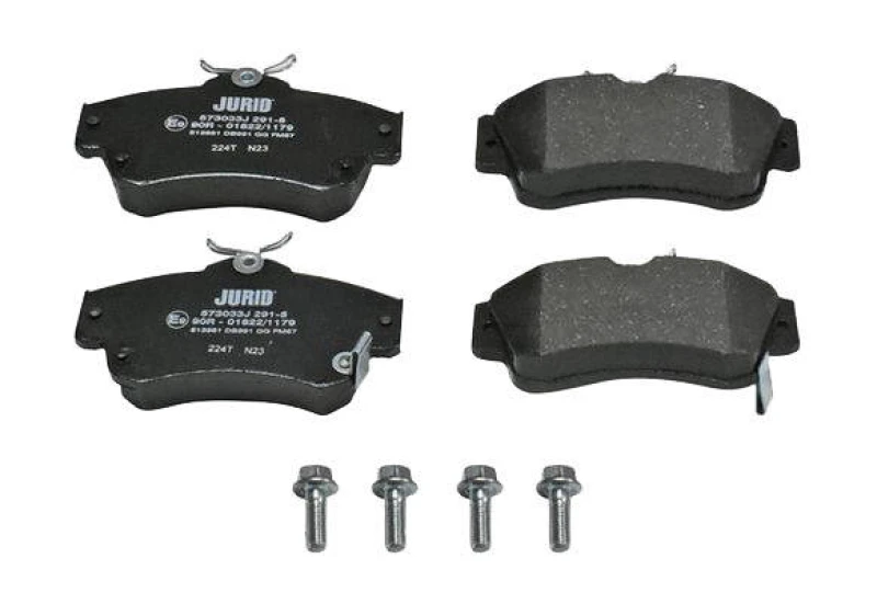 Image of JURID 573033J Brake pad set with acoustic wear warning, with accessories Brake Pad Set,disc brake (402)