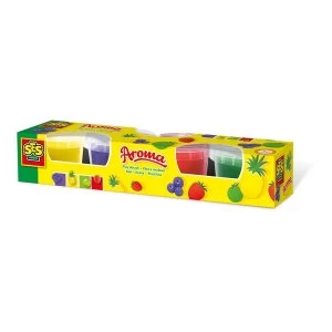 Image of SES Creative - Childrens Modelling Dough Aroma Set 4 Pots (Multi-colour)
