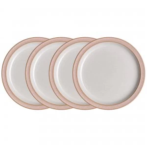 image of Elements Sorbet Pink 4Pc Medium Plate Set