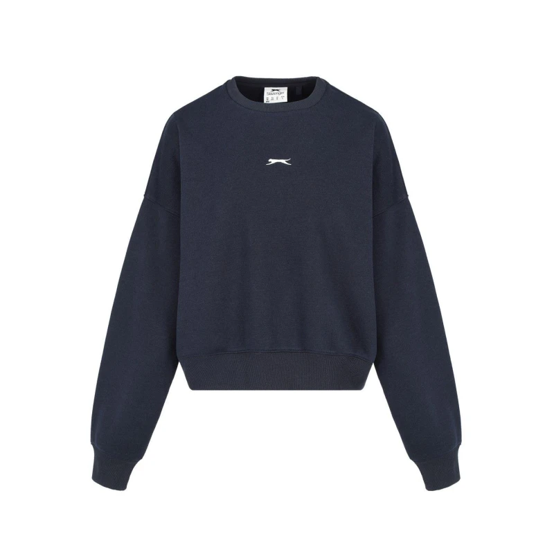 Image of Slazenger Crew Jumper Ladies - Blue Blue 8