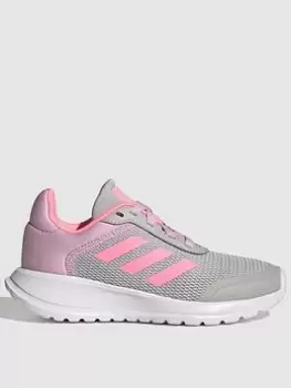 Image of adidas Kids Tensaur Run 2.0, Grey/Purple, Size 10