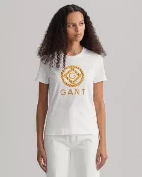 Image of GANT Women Rope Icon T-Shirt (XS) White