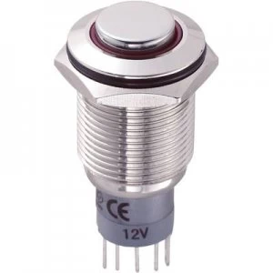 Image of TRU COMPONENTS LAS2GQH 11ZER12VNP Tamper proof pushbutton 250 V AC 3 A 1 x OnOn latch