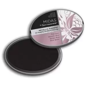 image of Spectrum Noir Ink Pad Midas Metallic Pigment Pink Lace