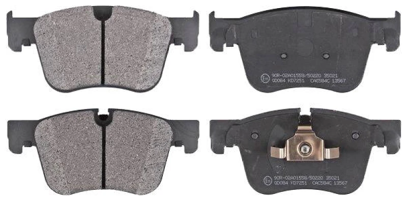 Image of A.B.S. 35021 Brake pad set prepared for wear warning indicator Brake Pad Set,disc brake (402)