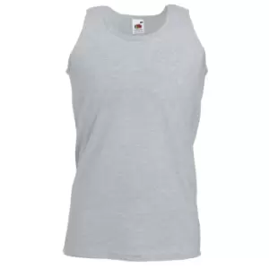 Image of Fruit Of The Loom Mens Athletic Sleeveless Vest / Tank Top (M) (Heather Grey)