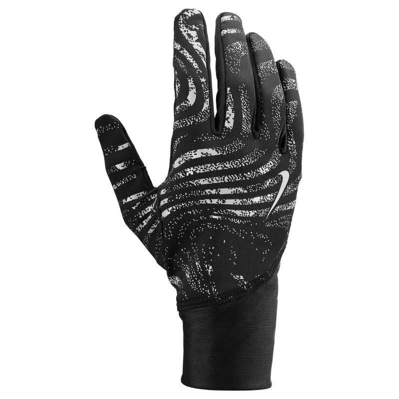 Image of Nike Pacer Mens Therma-FIT Midweight Running Glove- Reflective Black/Reflect male S